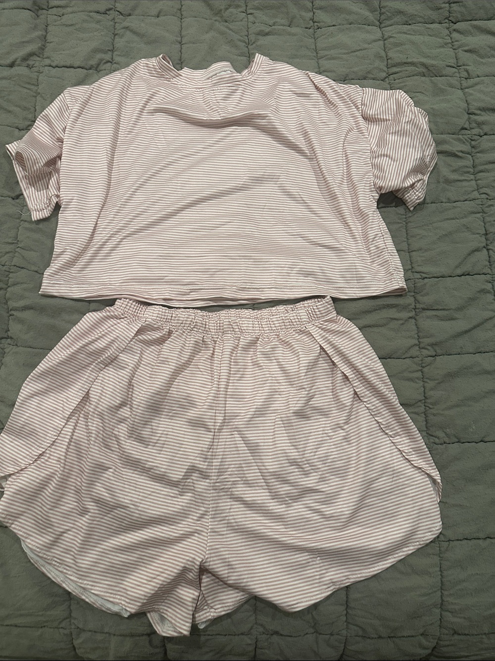 3 Set Bundle - Striped Short Pajama Set
